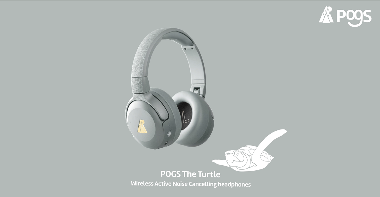 Video laden: POGS The Turtle Noise Cancelling headphones instruction video