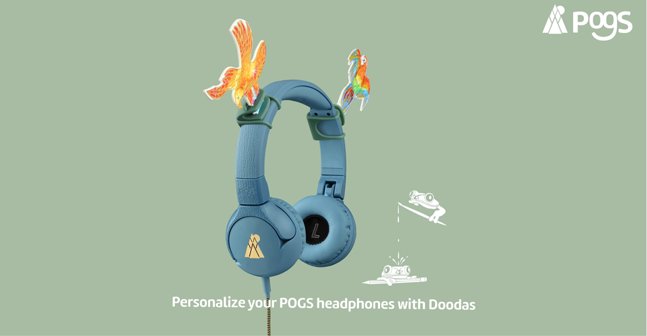 Video laden: POGS Doodas to personalize your headphones - instruction video